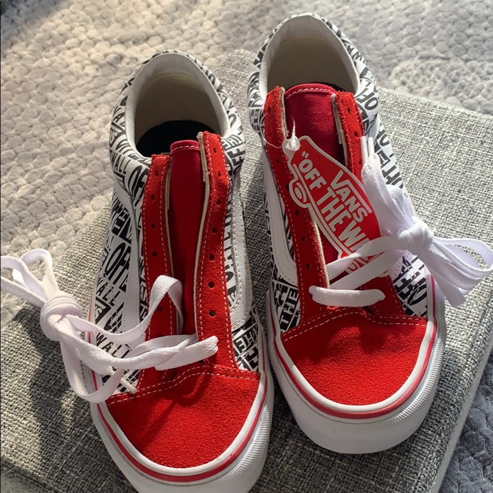 Vans Ward OTW Repeat Shoe Red Suede